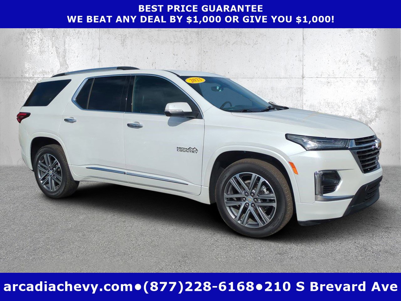 Certified 2023 Chevrolet Traverse High Country