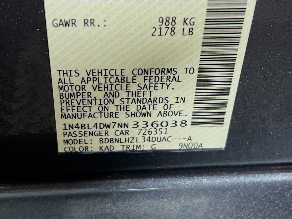 2022 Nissan Altima 2.5 SV