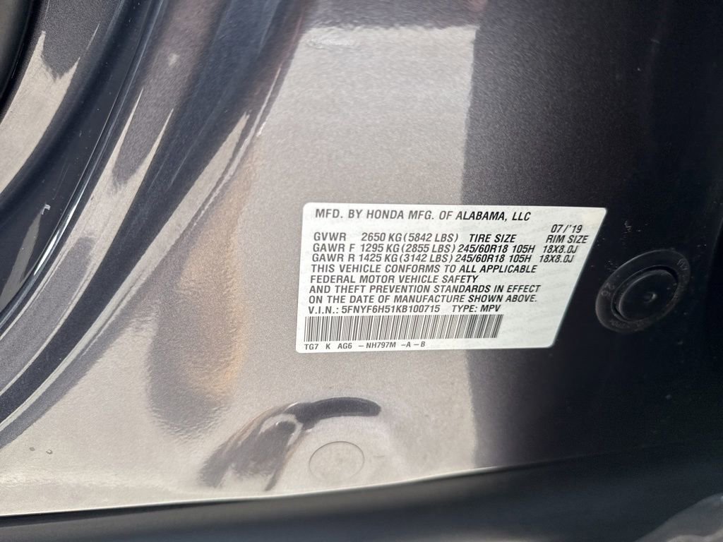 2019 Honda Pilot EX-L