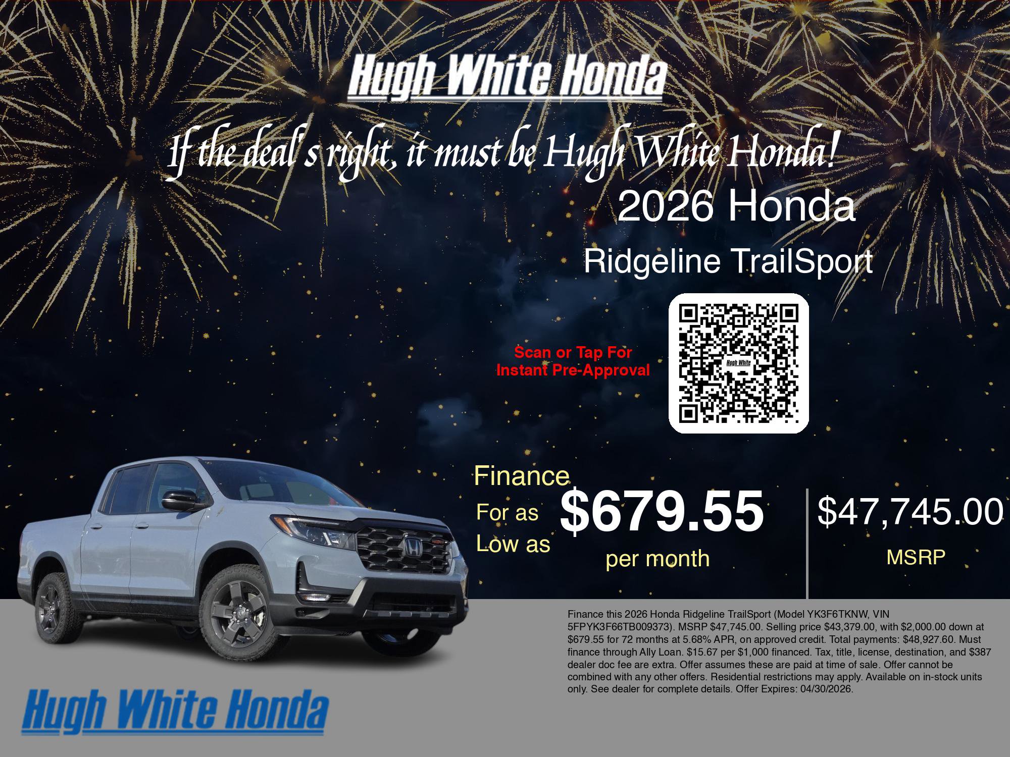 2026 Honda Ridgeline TrailSport