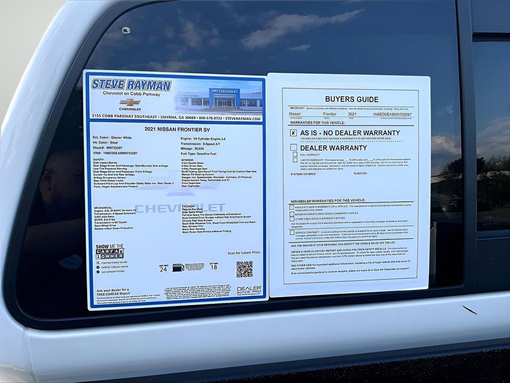 2021 Nissan Frontier SV