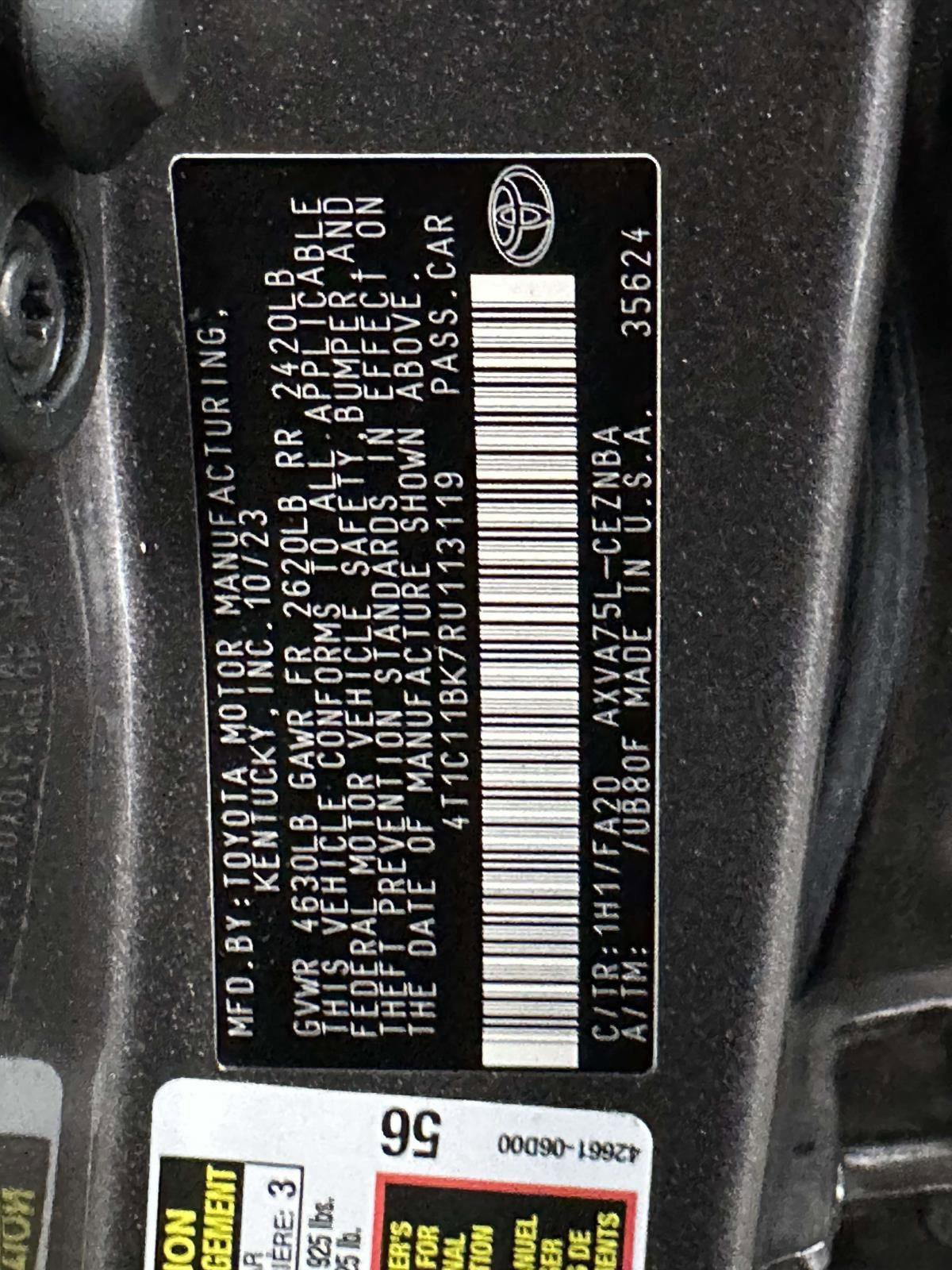 2024 Toyota Camry LE