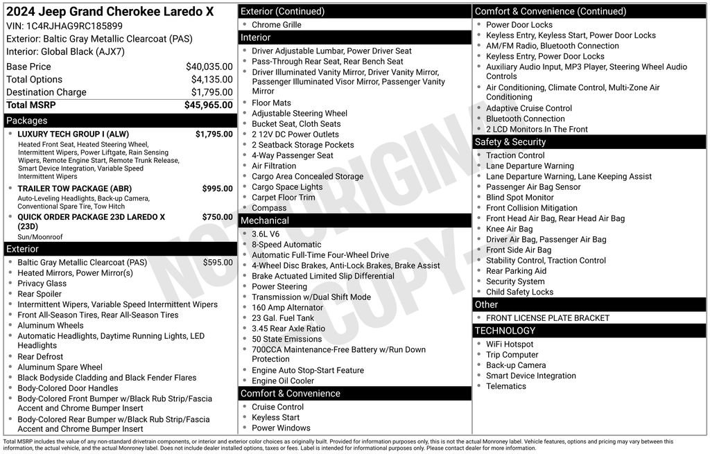 2024 Jeep Grand Cherokee Laredo X