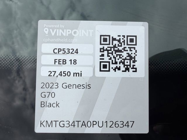 2023 Genesis G70 2.0T