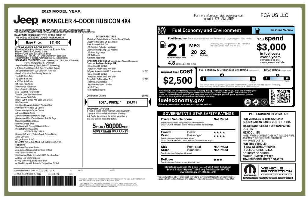 2025 Jeep Wrangler Unlimited Rubicon