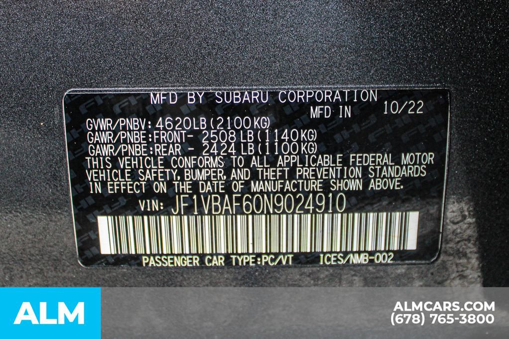 2022 Subaru WRX Premium