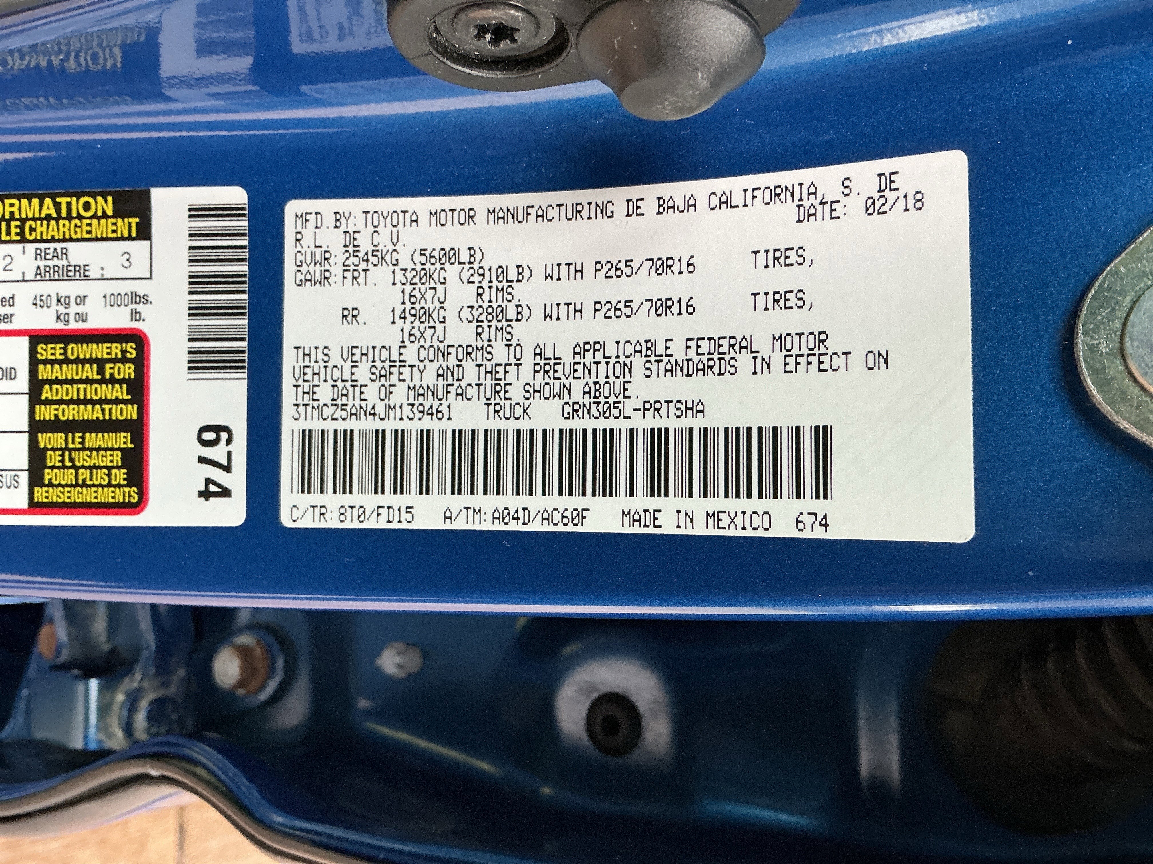 2018 Toyota Tacoma TRD Off-Road