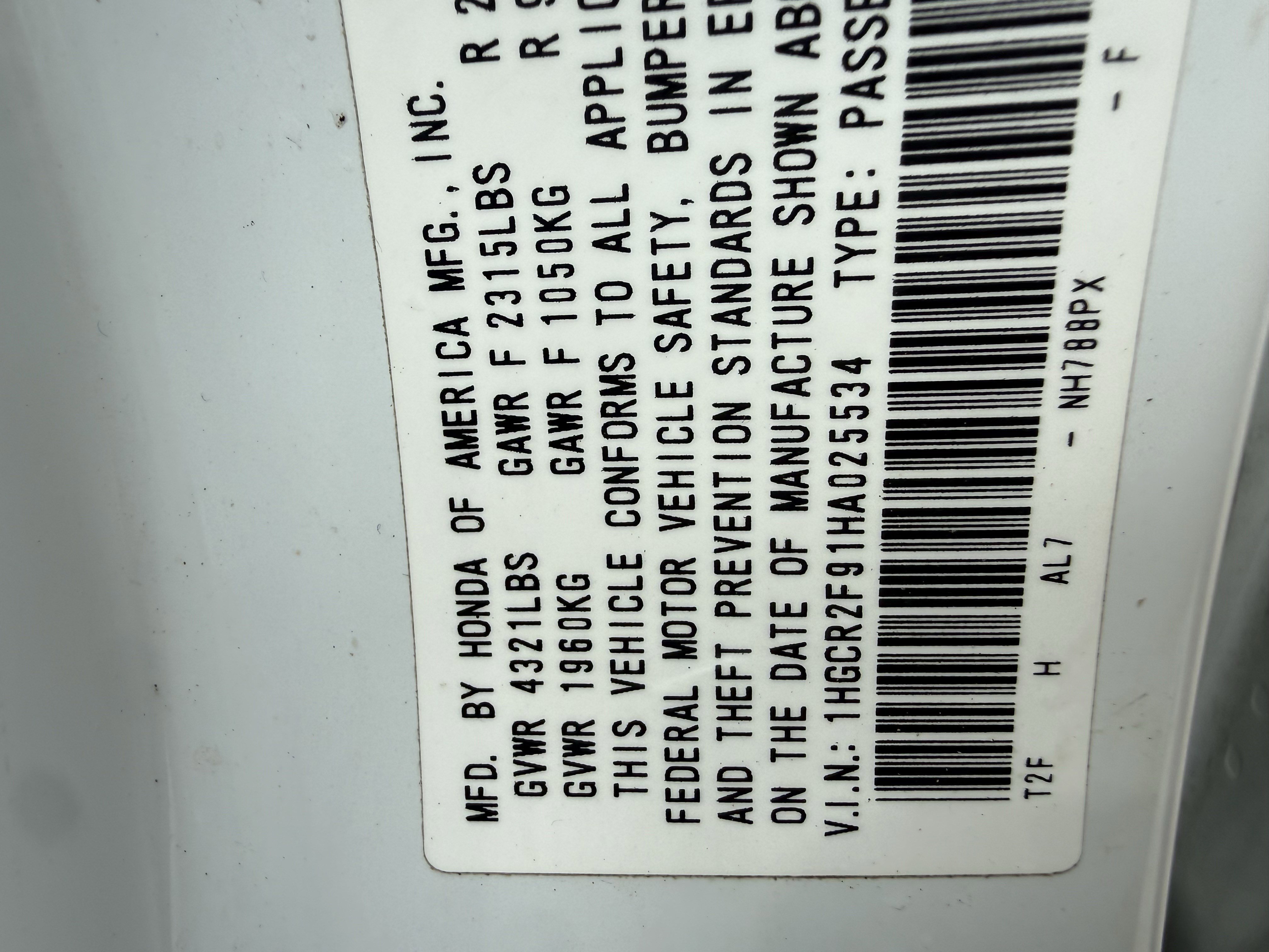 2017 Honda Accord EX-L