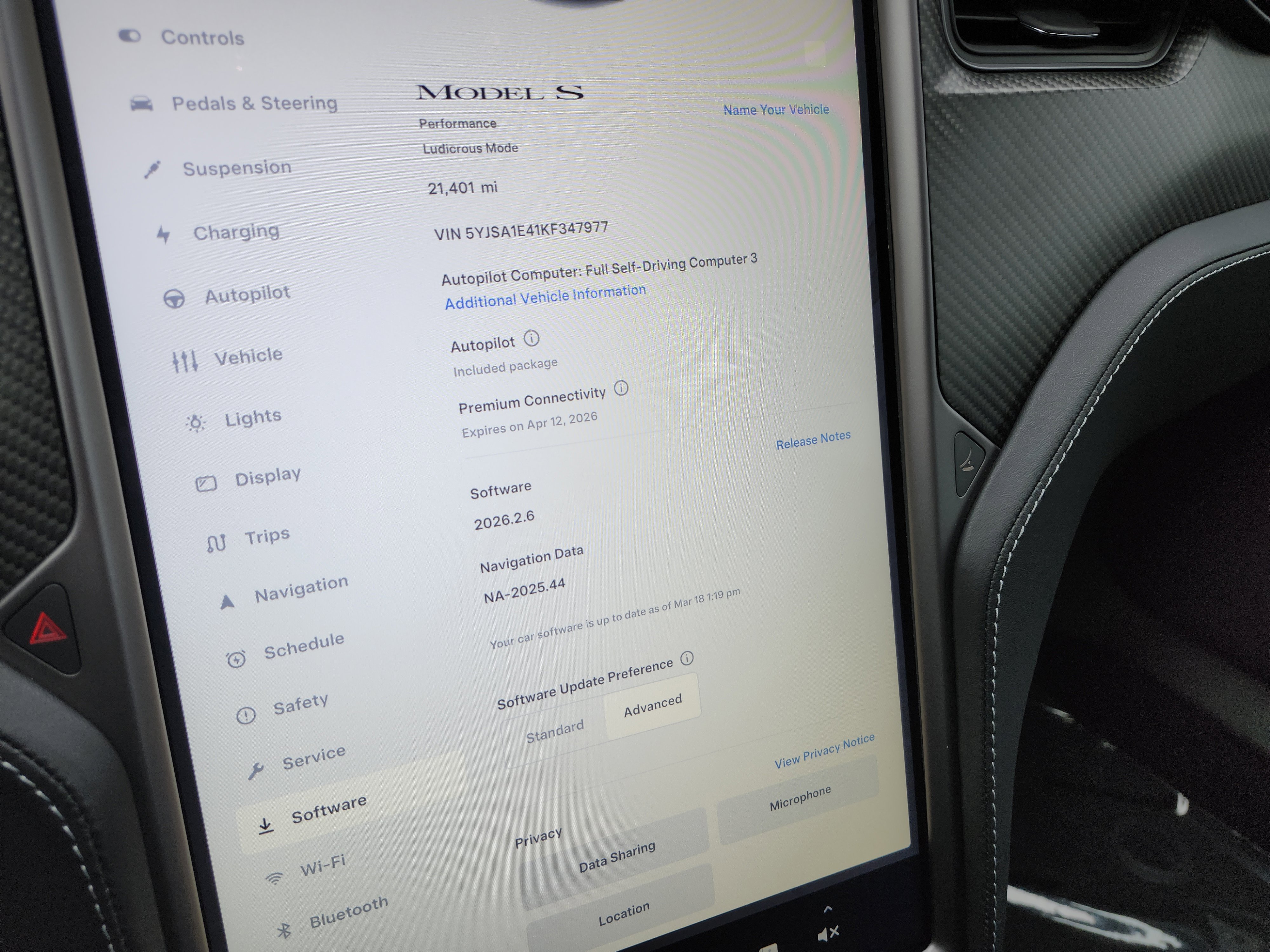 2019 Tesla Model S Performance