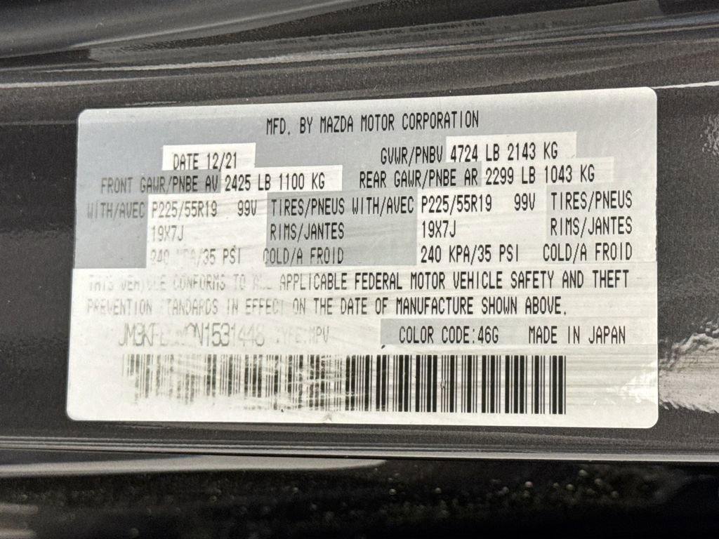 2022 MAZDA Cx-5 AWD 2.5 S w/ Premium Package