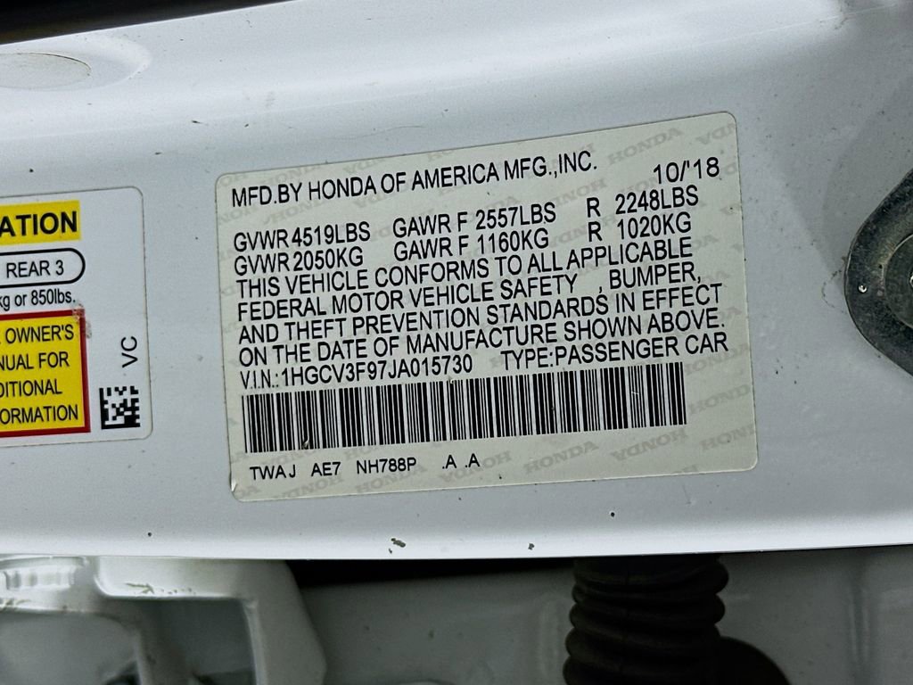 2018 Honda Accord Touring