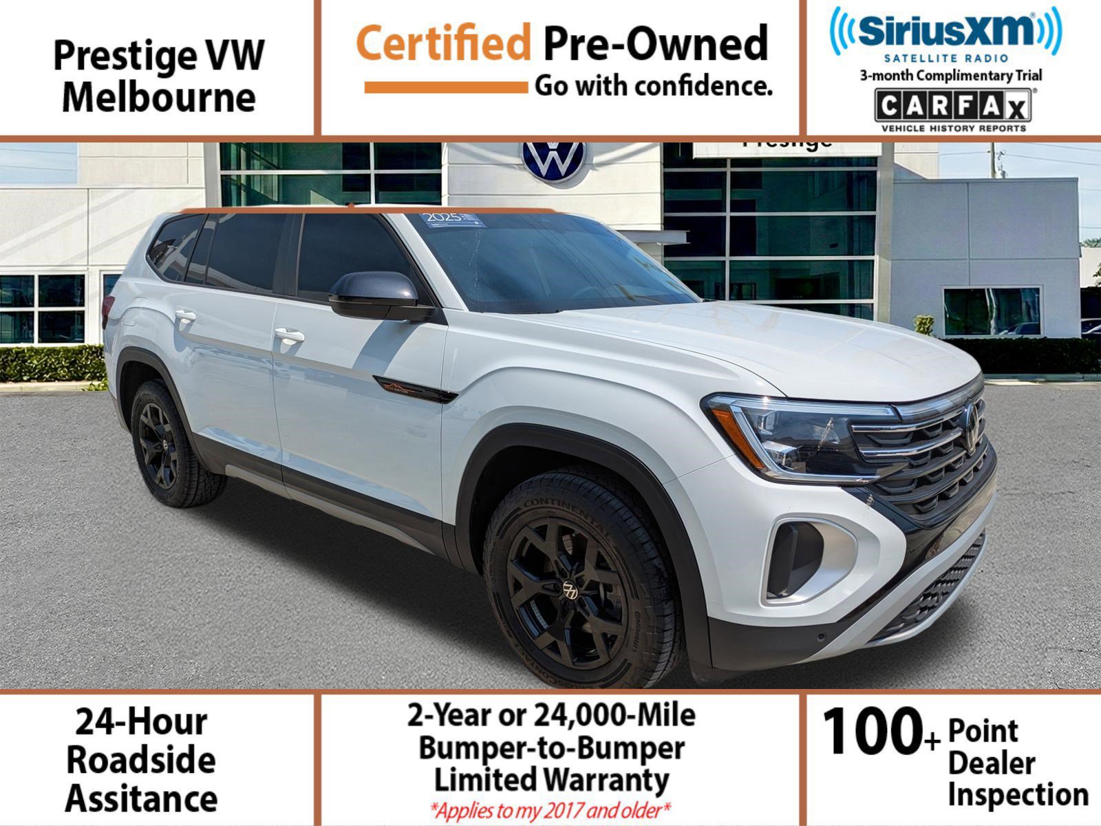 Certified 2025 Volkswagen Atlas Peak Edition SE