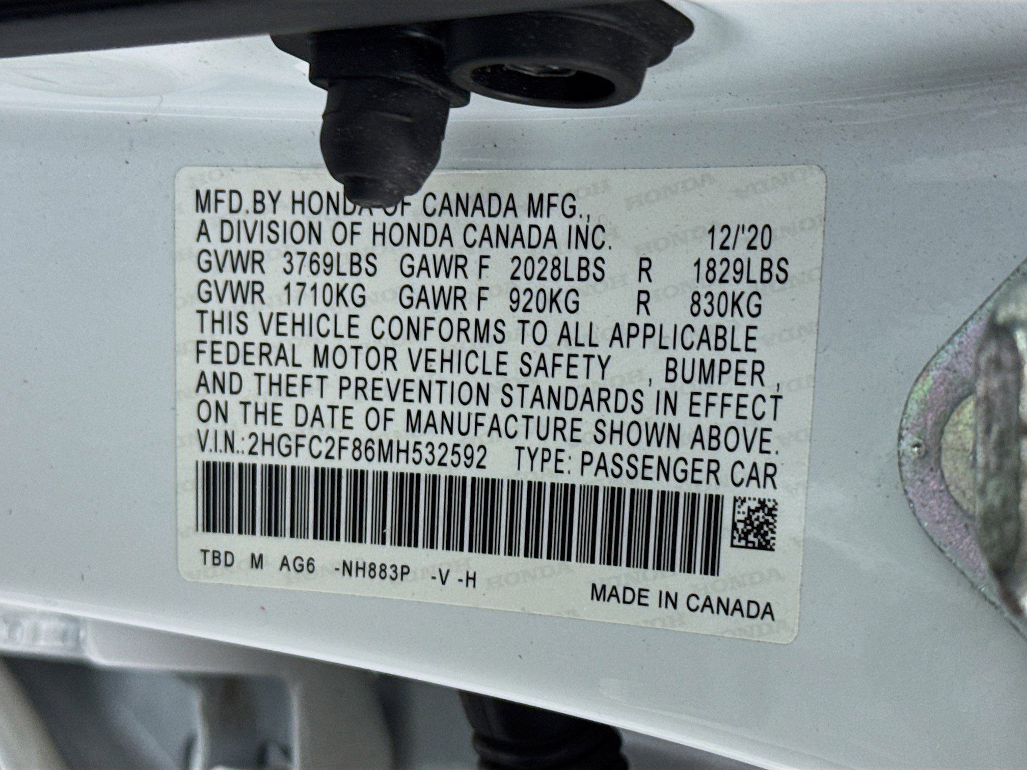 2021 Honda Civic Sport