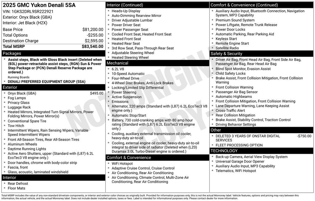 2025 GMC Yukon Denali