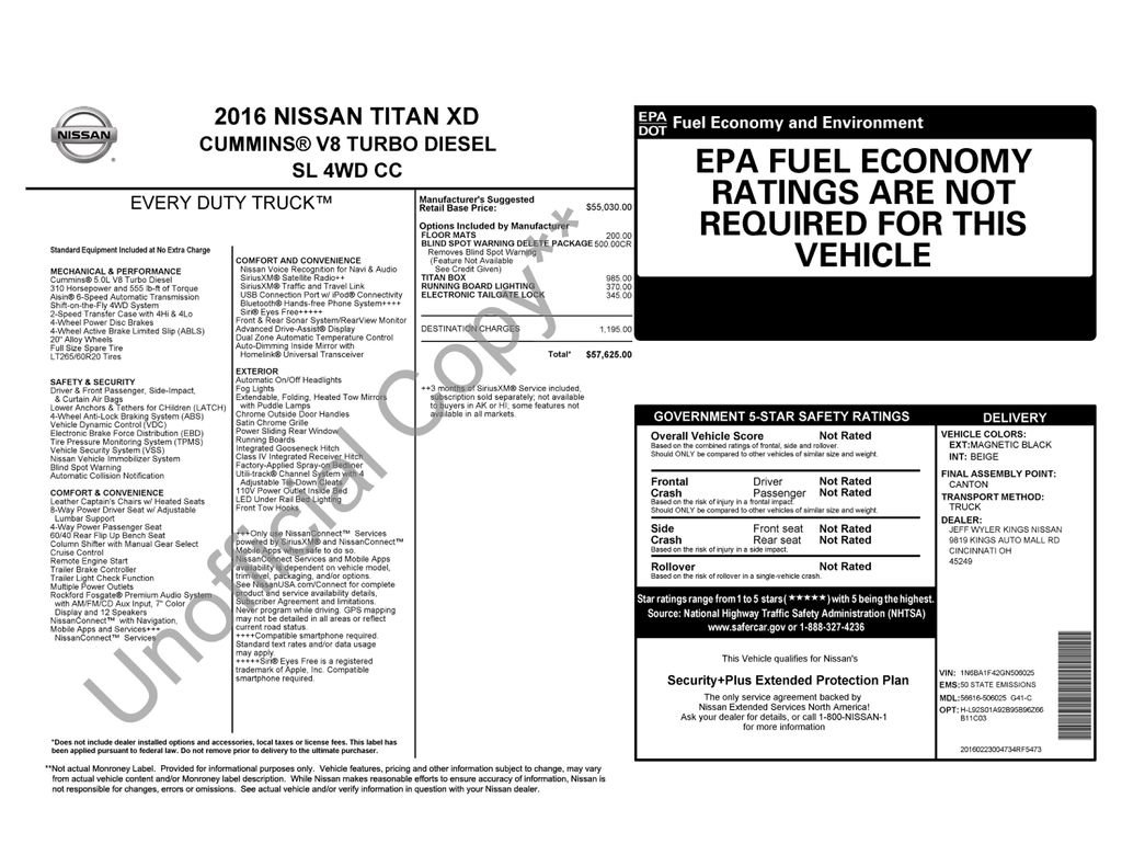 2016 Nissan Titan SL