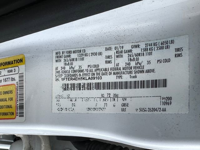 2019 Ford Ranger Lariat