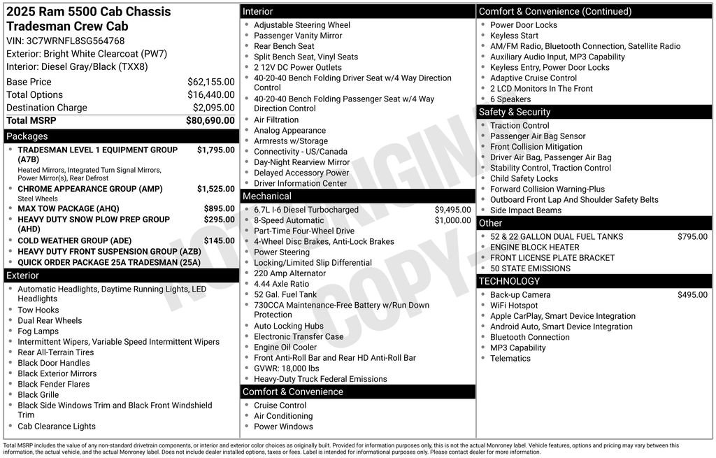 2025 RAM 5500 Tradesman