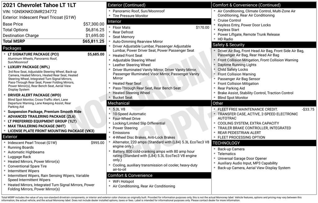 2021 Chevrolet Tahoe LT