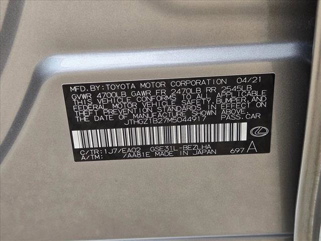 2021 Lexus IS 350 F Sport