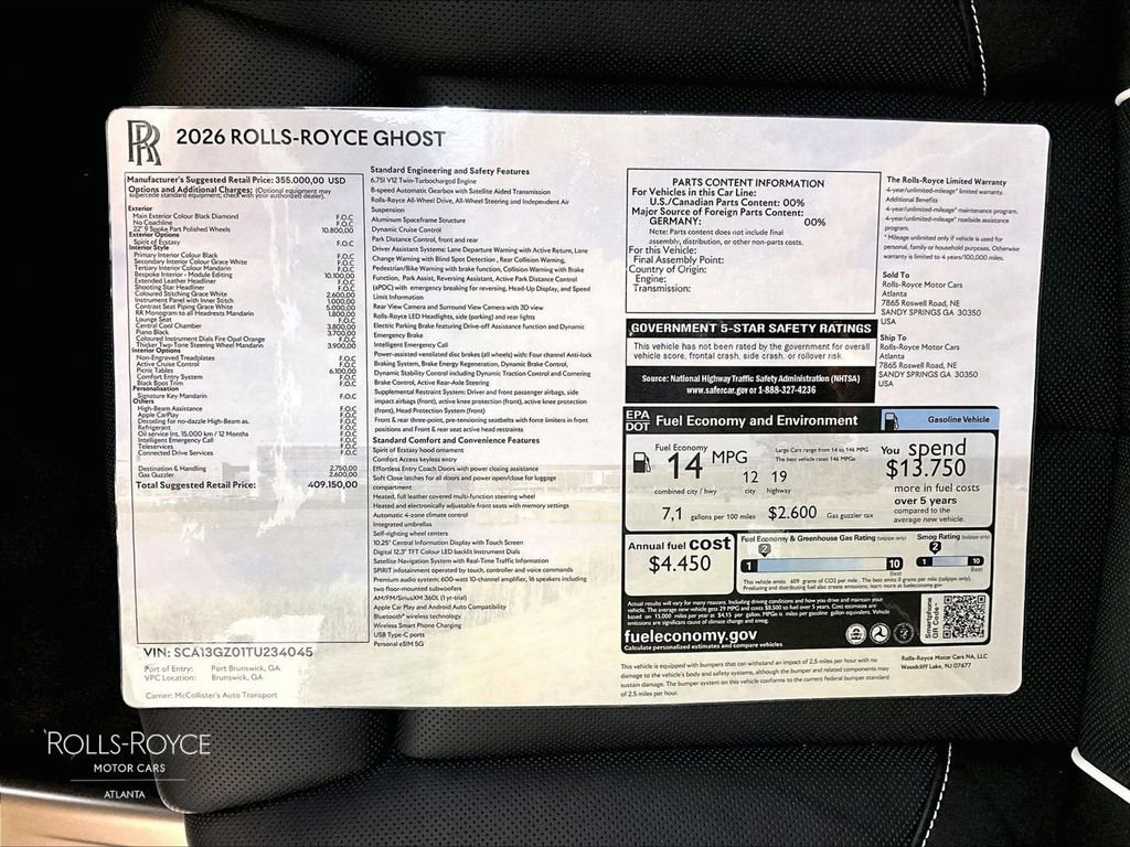 2026 Rolls-Royce Ghost