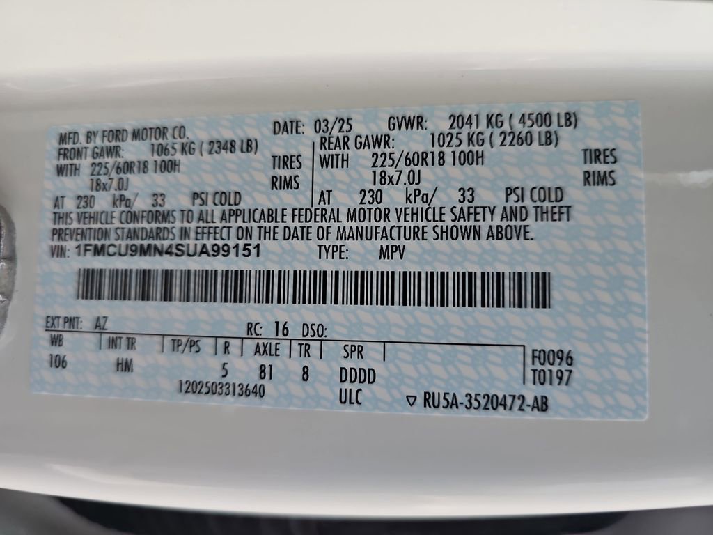 2025 Ford Escape ST-Line