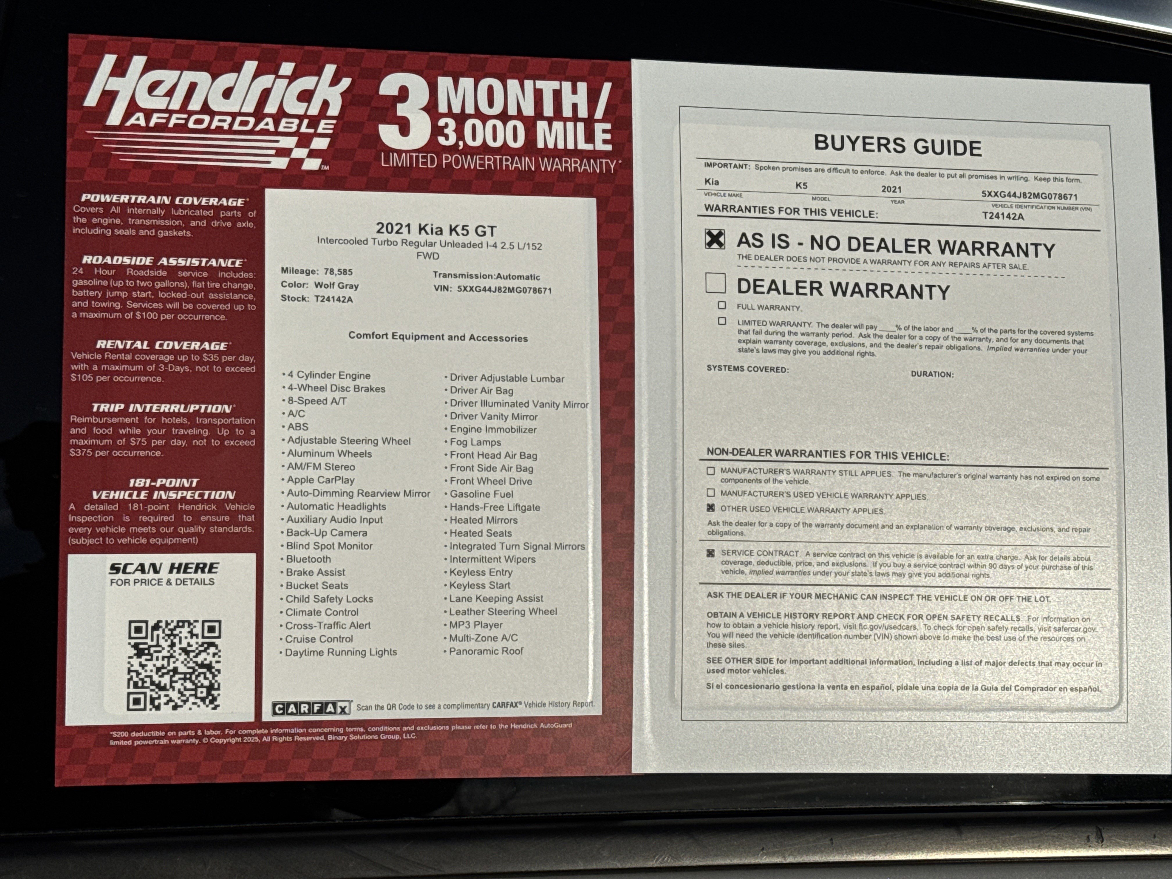 2021 Kia K5 GT