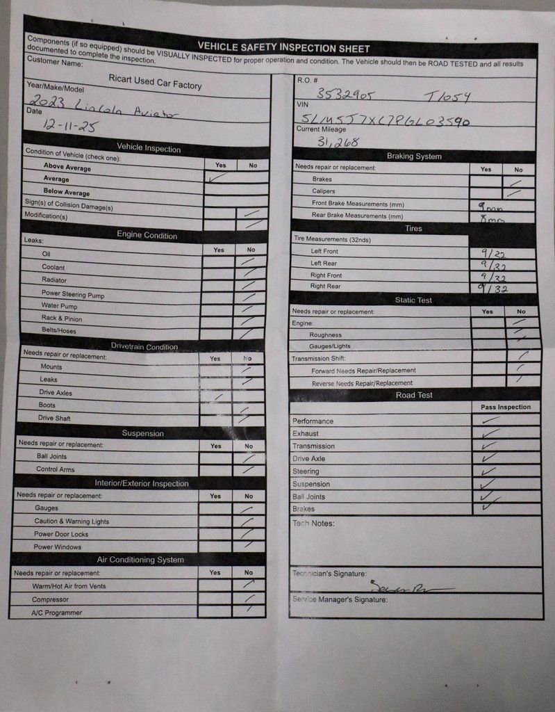 2023 Lincoln Aviator Reserve