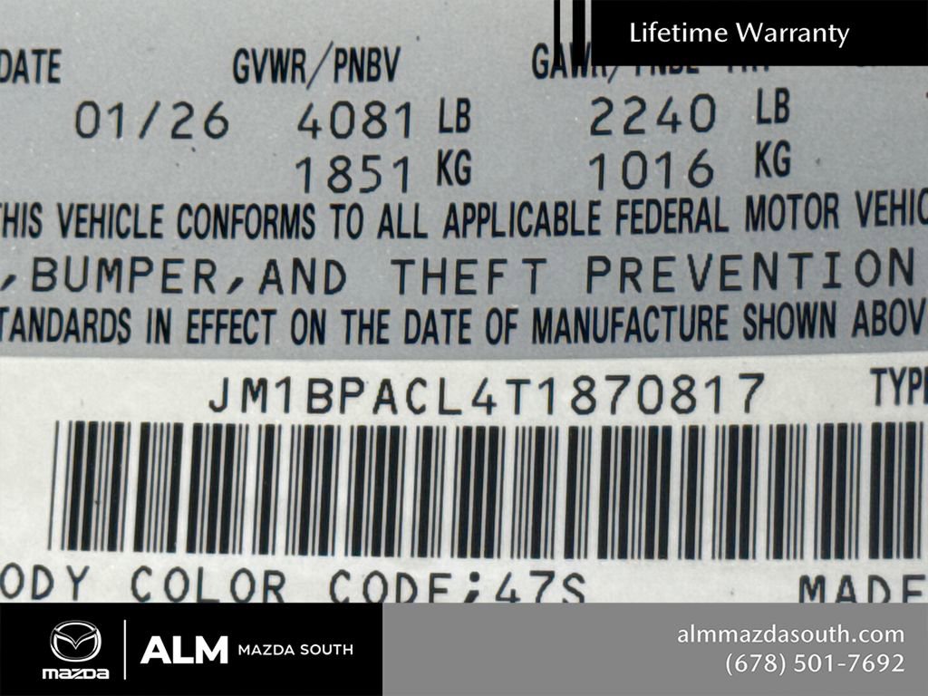 2026 MAZDA Mazda3 2.5 S Sedan w/ Preferred Pkg