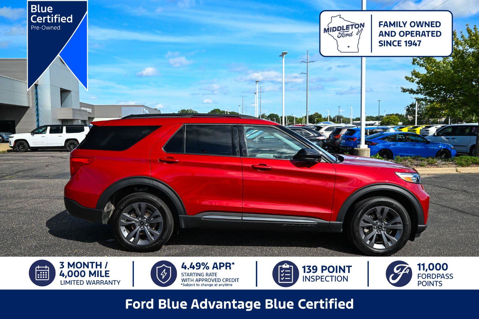 Certified 2024 Ford Explorer XLT w/ Equipment Group 202A