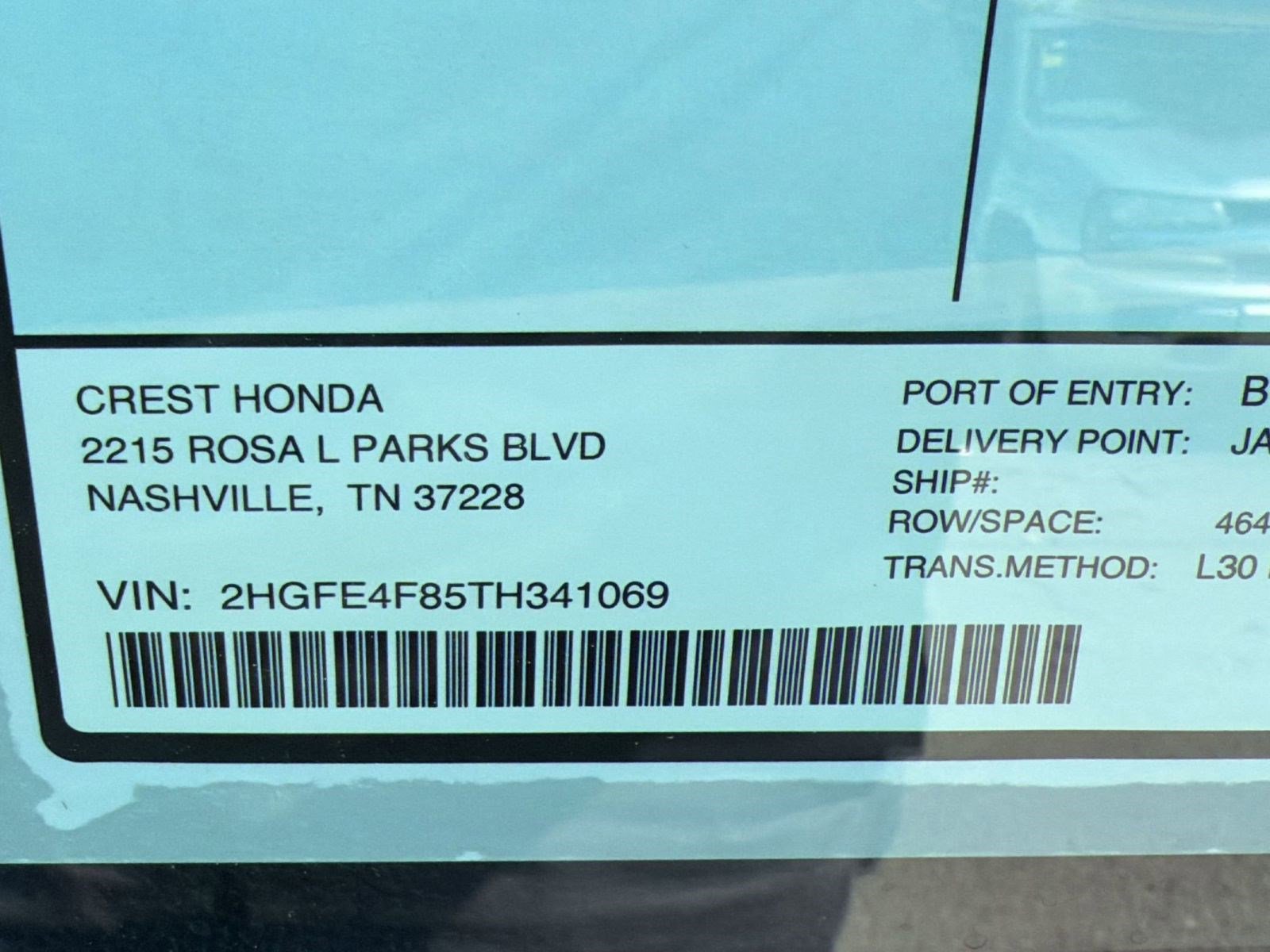 2026 Honda Civic FWD Hybrid Sedan