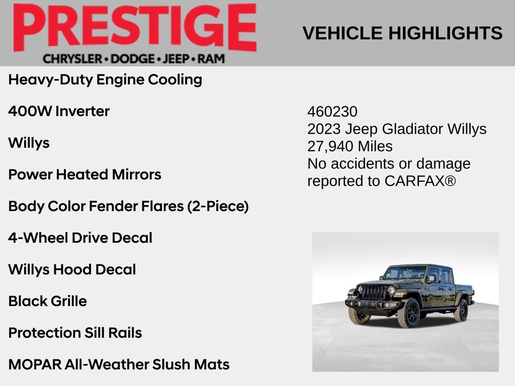 2023 Jeep Gladiator Willys