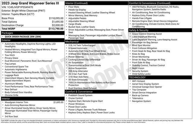 2023 Jeep Grand Wagoneer Series III