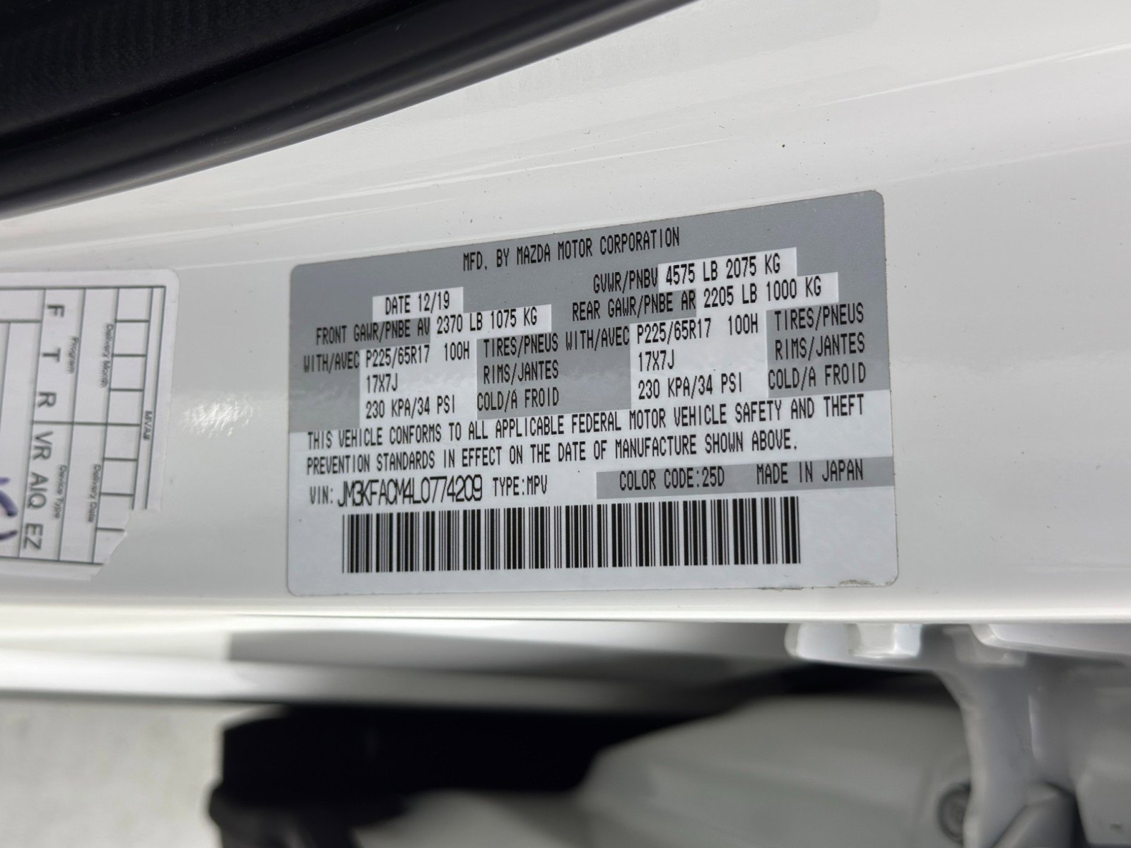 2020 MAZDA Cx-5 Touring