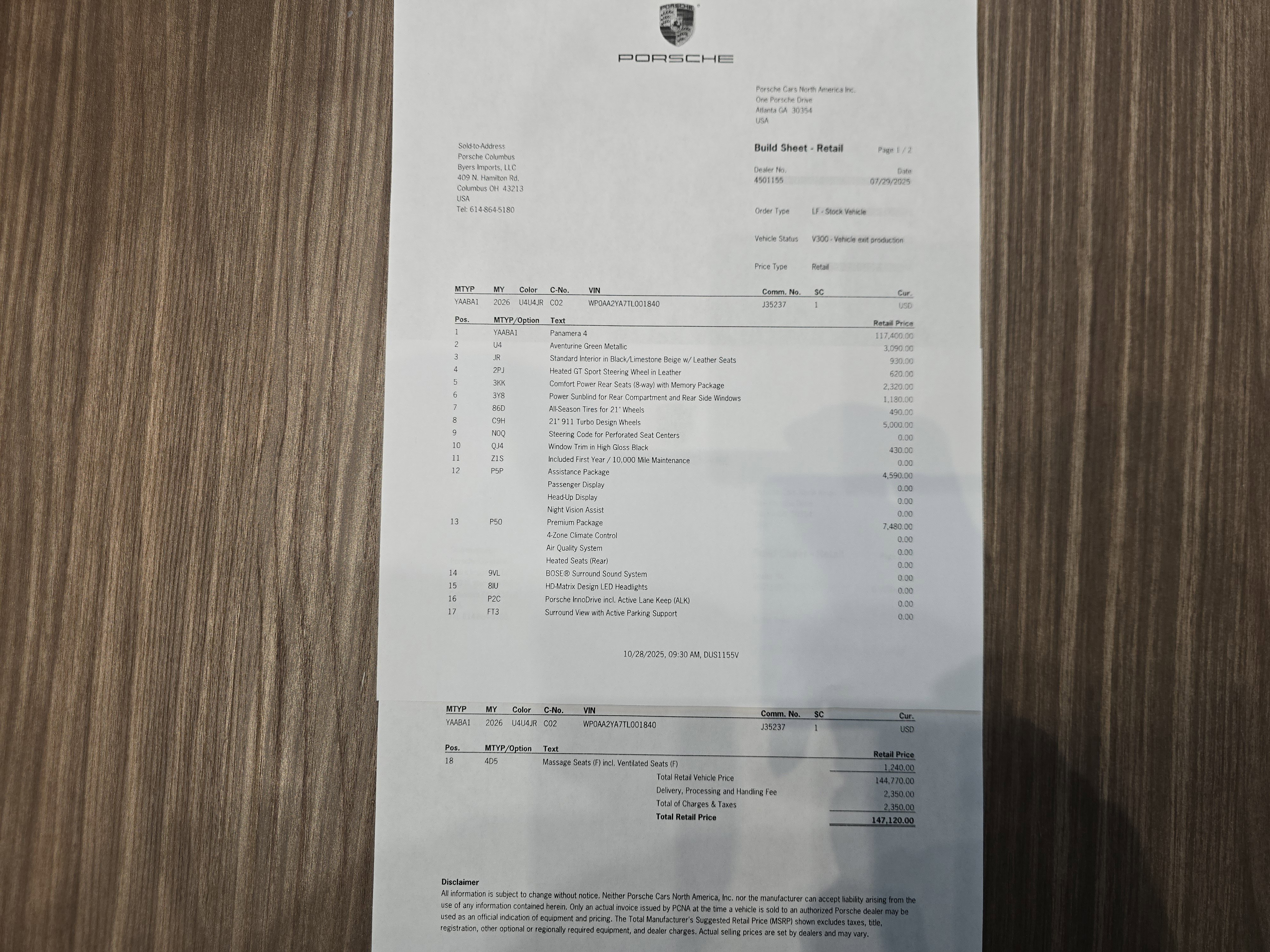 2026 Porsche Panamera 4