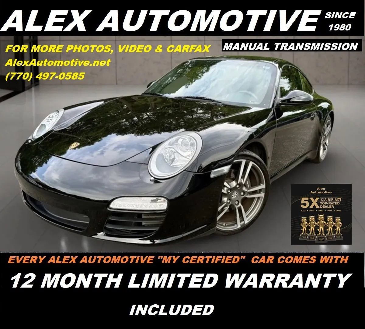 Used 2012 Porsche 911 Carrera Black Edition
