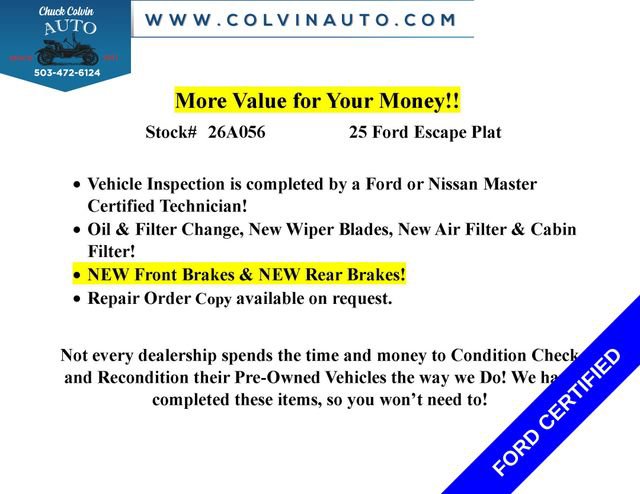 2025 Ford Escape Platinum