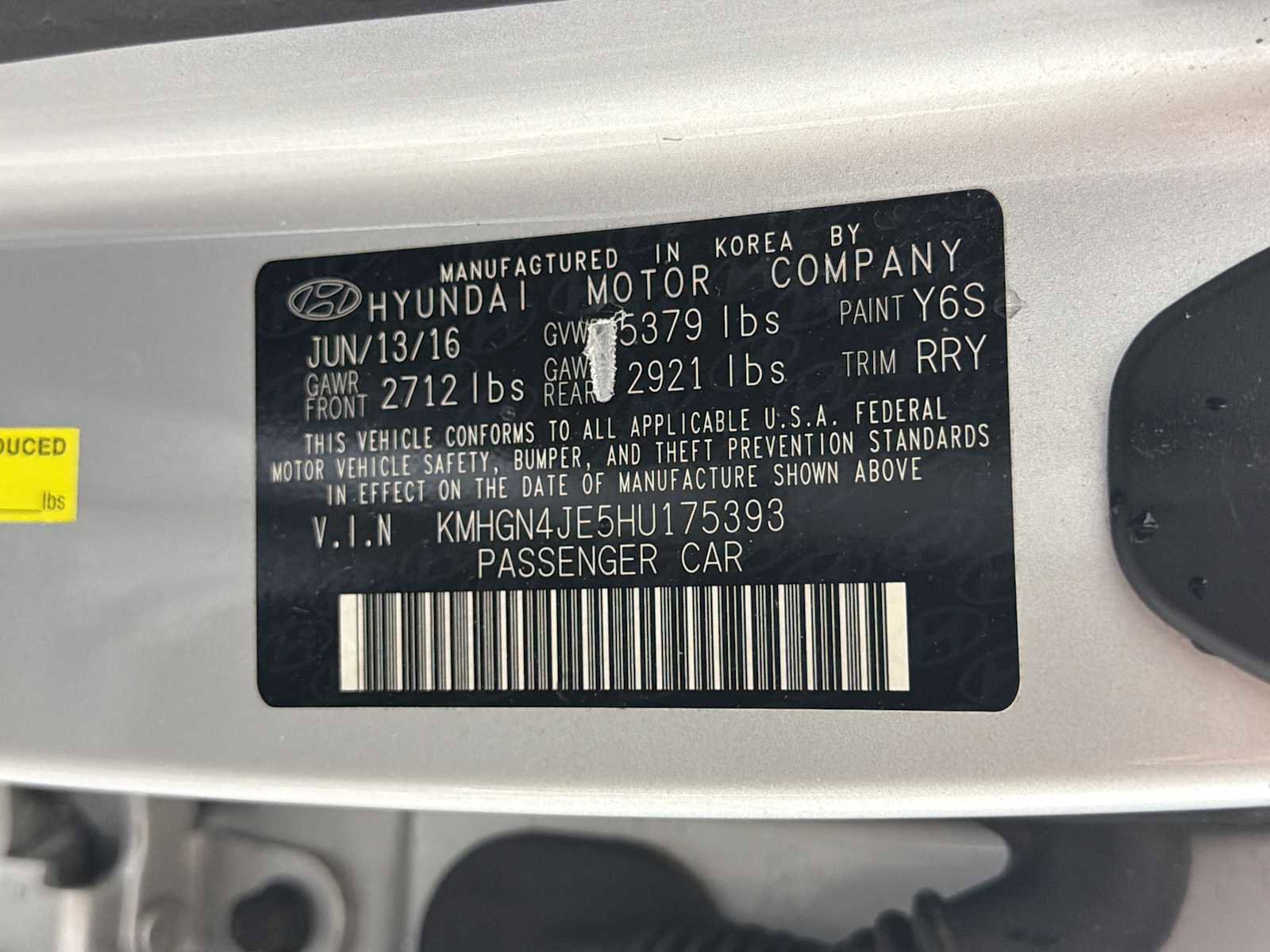 2017 Genesis G80 3.8