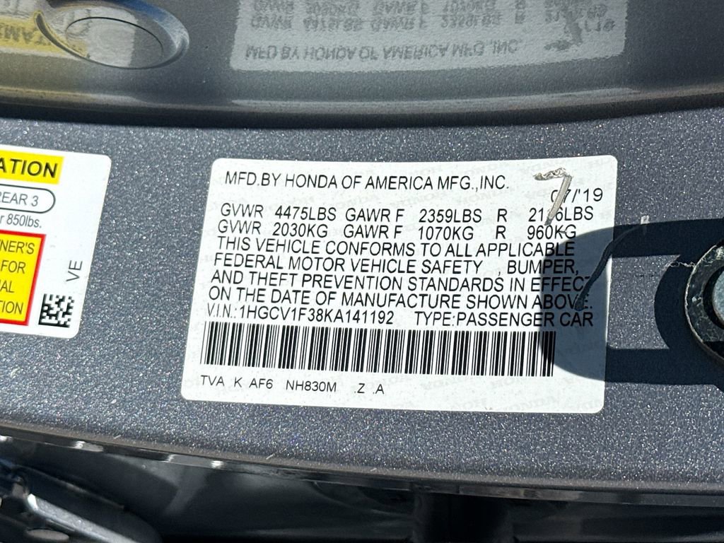 2019 Honda Accord Sport