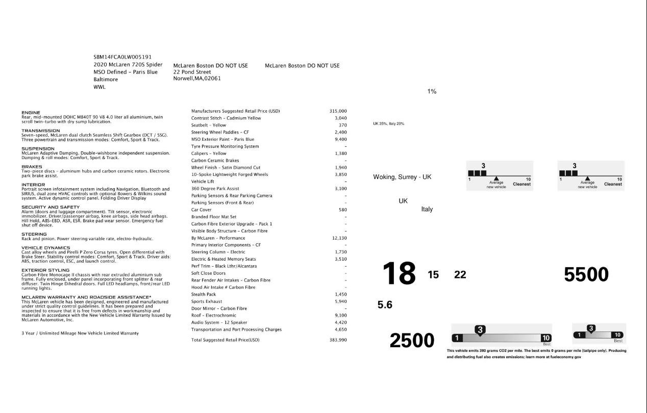 Used 2020 McLaren 720S Performance photo 30