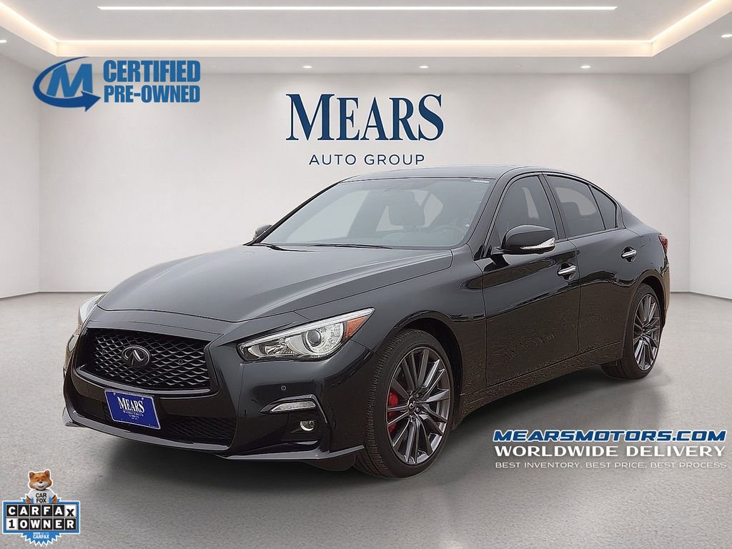 Used 2023 INFINITI Q50 Red Sport 400 w/ Black Opal Edition