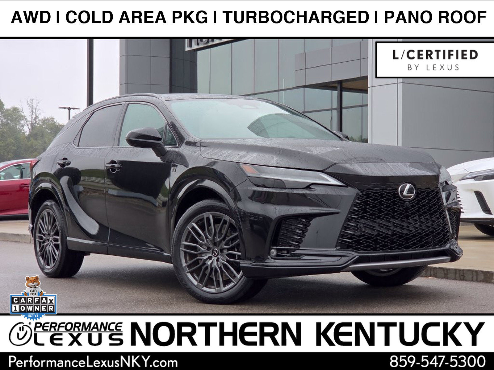 Certified 2023 Lexus RX 500h F Sport w/ Cold Area Package