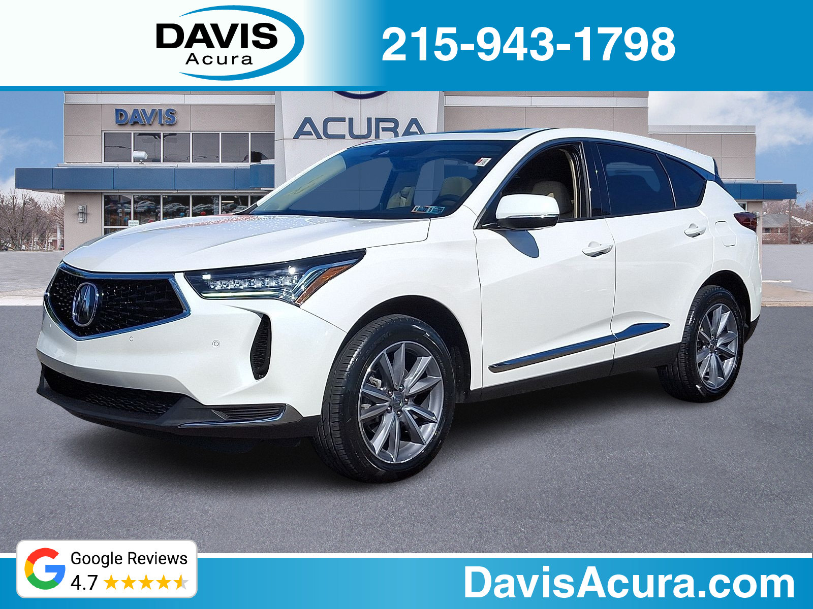 Certified 2023 Acura RDX AWD w/ Technology Package