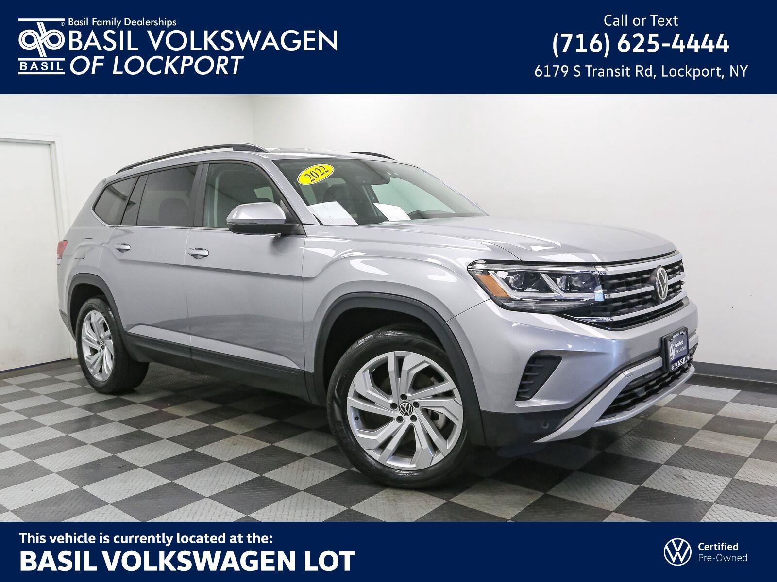 Certified 2022 Volkswagen Atlas SE