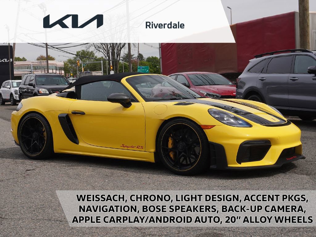 Used 2024 Porsche 718 Boxster Spyder RS w/ Weissach Package