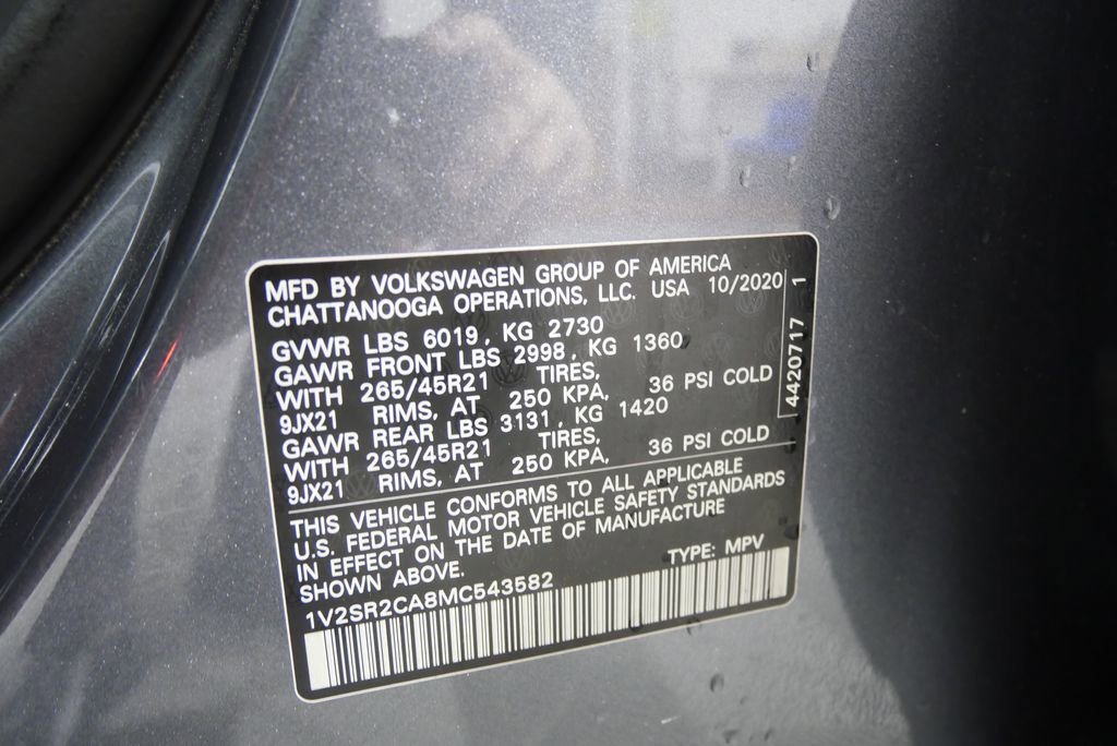 2021 Volkswagen Atlas SEL R-Line