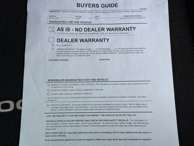 2018 Nissan Rogue SV