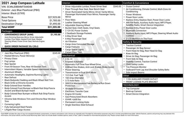 2021 Jeep Compass Latitude