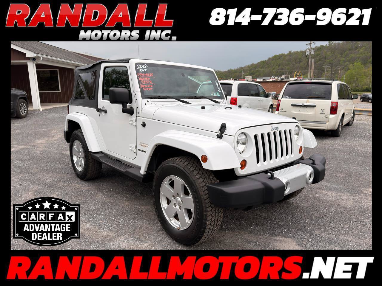 2012 Jeep Wrangler 4WD 2dr Sahara for sale in Portage, PA