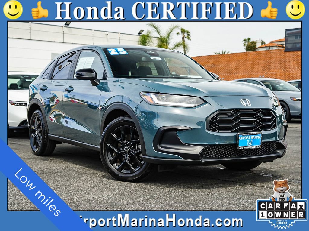 Certified 2025 Honda HR-V Sport