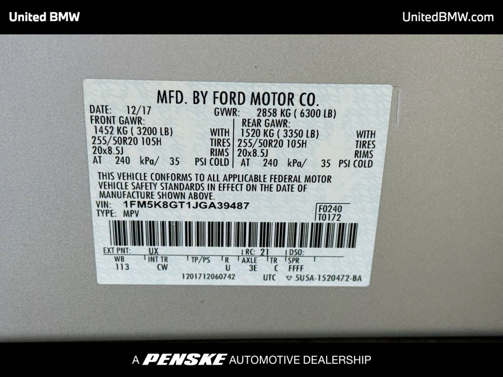 2018 Ford Explorer Sport